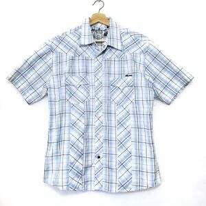 Micros | Short Sleeve Snap Up Plaid Shirt